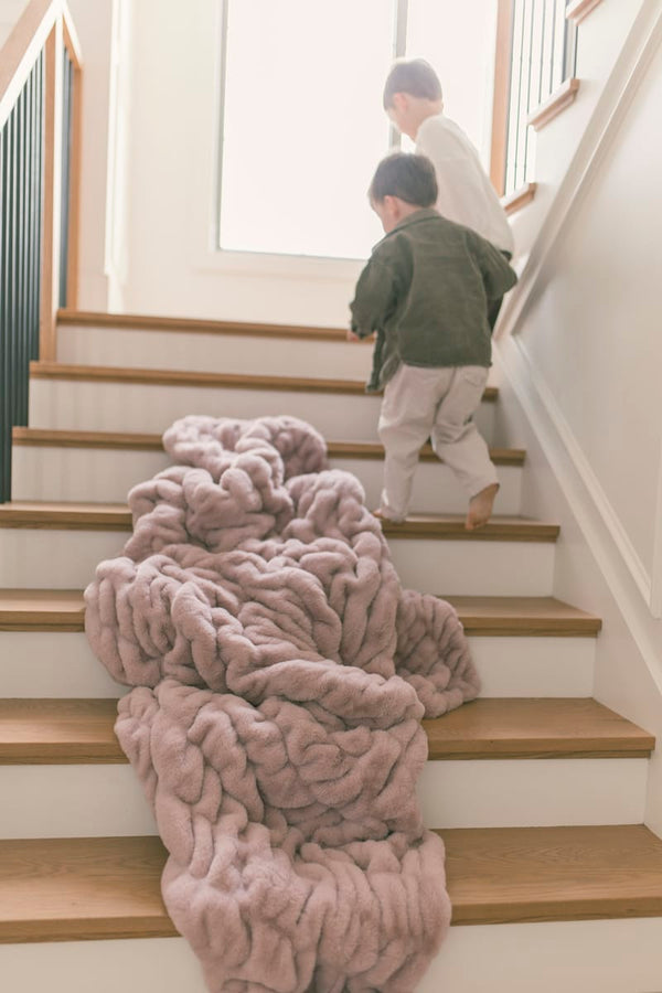 Hugs Heirloom Rose Blanket