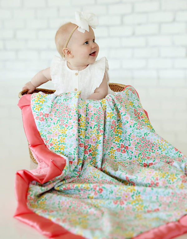 Dainty Floral Pastel Blanket