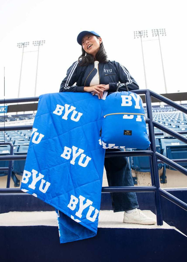 BYU Cougars Hooded Stadium Everywhere Blanket