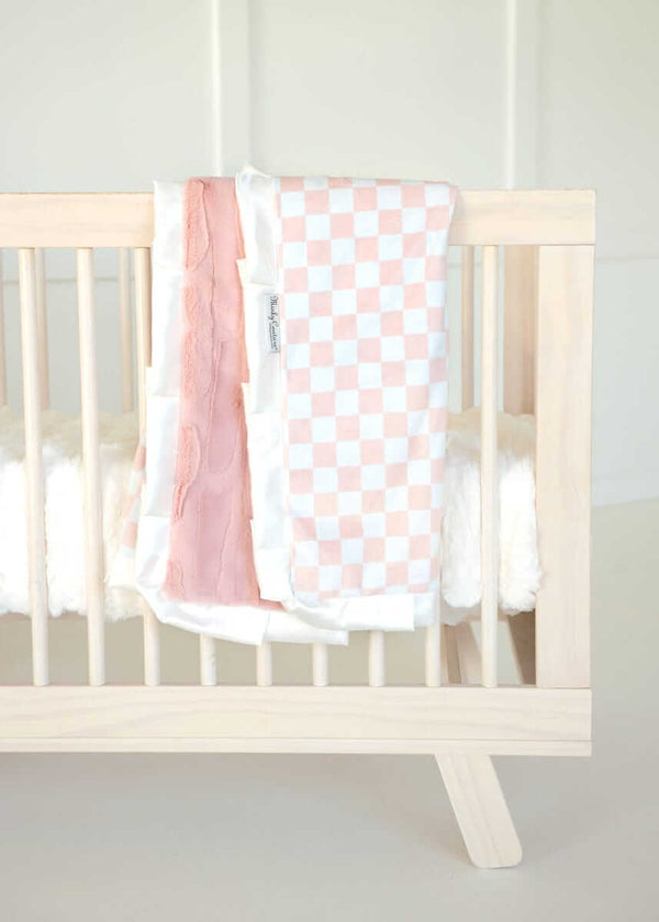 Checkered Blush Blanket