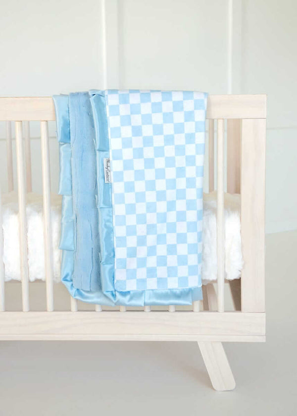 Checkered Blue Blanket