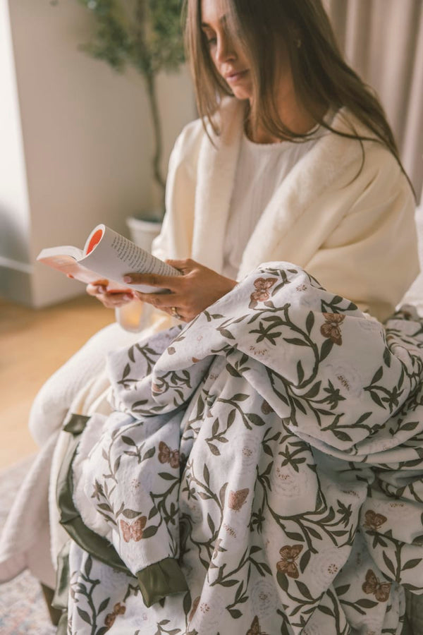 Peony Garden Blanket